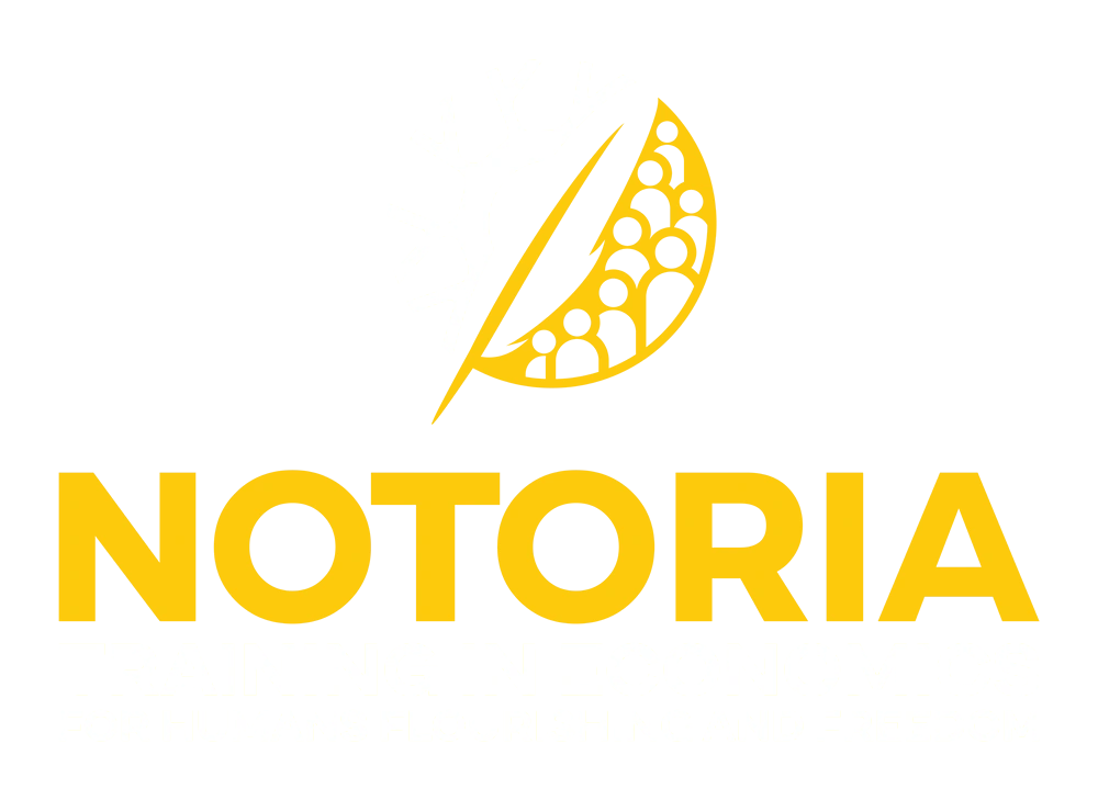 Notoria, Training in Economics for Humans Flourishing and Freedom